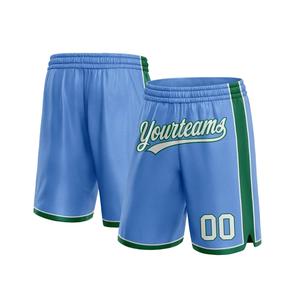 Shorts de basket-ball en maille unisexe, logo brodé personnalisé de haute qualité, taille plus, respirant, séchage rapide, antibactérien - Product Image 6