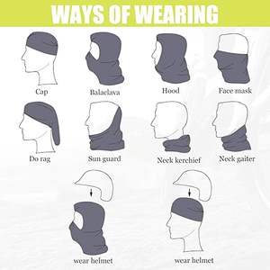 Cagoule de haute qualité avec logo personnalisé, un trou, masque de ski coupe-vent en spandex pour hommes et femmes - Product Image 5