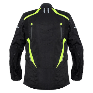 Men's State Touring Black Waterproof Textile Motorcycle Jacket with Liner Armours Protection for Summer Adventures - Product Image 4