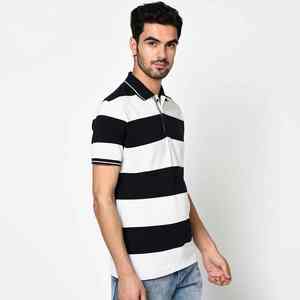 Camiseta de terciopelo de algodón para hombre para verano con cierre de cremallera, manga corta, estilo básico para el trabajo, uso informal en el hogar - Product Image 4