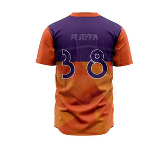 Conjuntos de ropa deportiva de uniforme de béisbol para hombre transpirable de talla grande: tamaños personalizables y de alta calidad - Product Image 4