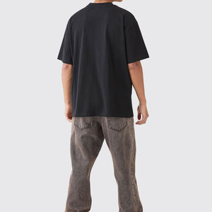 เสื้อยืดคอกลมขนาดใหญ่พิเศษสำหรับผู้ชายเสื้อยืดธรรมดาแบบคลาสสิกเสื้อเจอร์ซีย์ผ้าฝ้าย100% แขนสั้นเสื้อตัวยาวปกติ - Product Image 2