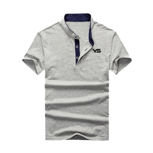 Polo à manches courtes décontracté pour hommes en jersey de coton/élasthanne de couleurs mélangées de haute qualité avec logo personnalisé - Product Image 3