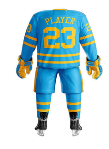 Camisetas de Hockey Reversibles Personalizables con Parches de Sarga a Rayas y Logotipo del Equipo Bordado, Uniforme de Hockey sobre Hielo - Product Image 3