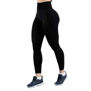 Women's High-Rise Seamless Gym <b>Yoga</b> Fitness Leggings Solid Summer Sports <b>Trousers</b> Street Style Activewear-Plus Size Options - Product Image 1