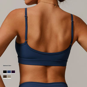 ชุดออกกำลังกายโยคะฟิตเนสผู้หญิง คอวี ระบายอากาศ น้ำหนักเบา คุณภาพสูง ปรับแต่งได้ ขายส่ง รองรับระดับกลาง - Product Image 3