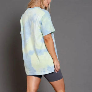 Camiseta de Verano 2025 de Alta Calidad para Mujer, Talla Grande, con Logotipo Personalizado, Impresión Digital, Informal, Tejida, 100% Algodón, Antiarrugas, Secado Rápido - Product Image 3