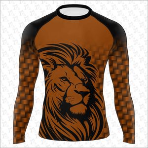 Alta calidad superventas Color negro cuello redondo manga corta Rash Guards para hombres hechos Fitness Rash Guards con personalización - Product Image 5