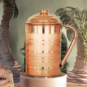 Adultes buvant des cruches d'eau d'amélioration de santé personnalisées 100% cruche en cuivre véritable pour le service de l'eau à des prix raisonnables - Product Image 2