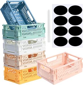 Cestas de Almacenamiento Plegables Multiusos, Transpirables y Ventiladas, de PP Ecológico, para Cocina, Baño y Armario, Prácticas y Portátiles - Product Image 1