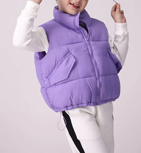 เสื้อกั๊กเด็กแบบไม่มีแขน ดีไซน์เองได้ สำหรับฤดูหนาว อุ่น น้ำหนักเบา เหมาะสำหรับกิจกรรมกลางแจ้ง ลำลอง ทำงาน สไตล์โมเดิร์น แฟชั่นสตรีท - Product Image 1