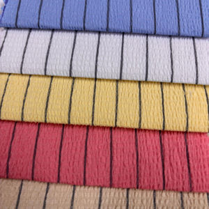 Tela de Lino y Algodón a Rayas de Alta Calidad, Material Premium para la Confección de Ropa - Product Image 1