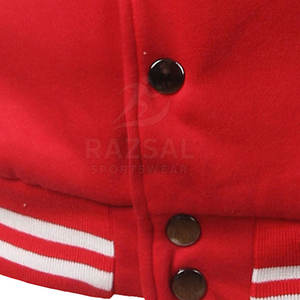 Veste d'hiver pour hommes de style Letterman grande taille en gros avec col montant en coton/laine séchage rapide respirant pour une utilisation en extérieur - Product Image 6