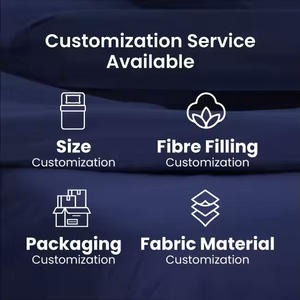 หมอนโพลีเอสเตอร์ป้องกันแบคทีเรียน้ำหนักเบากำหนดรูปแบบของแข็งสำหรับห้องนั่งเล่นและห้องนอน - Product Image 4