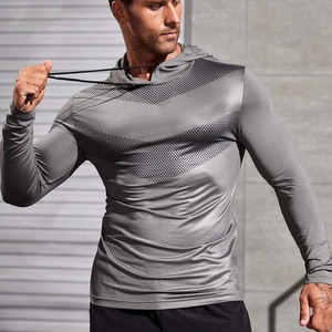 Sweat-shirt de sport à capuche avec cordon de serrage pour hommes Gym Fitness - Product Image 4