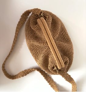 Crochet naturel raphia pochette pochette sac à main | paille plage mariage fête boulette pochette paille sac - Product Image 1