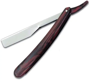 Maquinilla de afeitar para bordes de peluquero, maquinilla de afeitar recta plegable de acero inoxidable, cuchilla de afeitar plegable para bordes de peluquero - Product Image 4