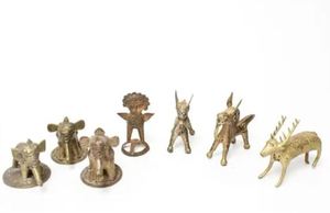 Statues d'animaux en cuivre brillant faits à la main Petite sculpture de bébé pour la maison Table Figure décorative Processus de cuivre pour le baptême - Product Image 6