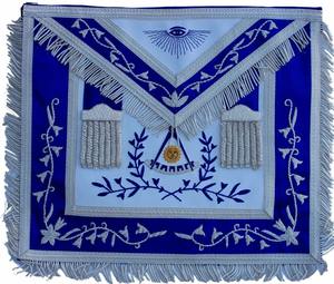 Collar Masónico de Ex-Maestro Masón, Delantal Bordado a Mano, Pin 3D Personalizado, Regalia Masónica - Product Image 4