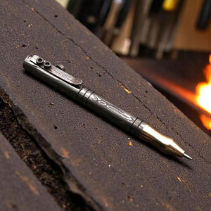 Handmade Damascus Steel Writing <b>Pen</b> With Elegant Pattern Luxury <b>Gift</b> For Office And Business Use - Product Image 2