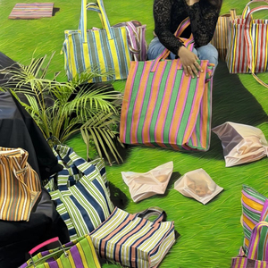 ถุงช้อปปิ้งแบบใช้ซ้ำได้ ผลิตจากไนลอน PP รีไซเคิลจากอินเดีย มีซิปสองชั้นด้านบน เป็นมิตรกับสิ่งแวดล้อม พิมพ์ออฟเซ็ต ออกแบบเองได้ สั่งซื้อจำนวนมาก - Product Image 3