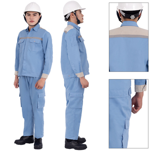 Uniformes industriales duraderos para trabajadores Tela de mezcla de algodón antiarrugas - Product Image 3