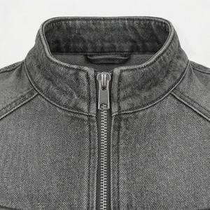 Chaqueta Vaquera de Invierno para Hombre, Logotipo Frontal Personalizado, Alta Calidad, Transpirable, Ropa Exterior Informal - Product Image 4