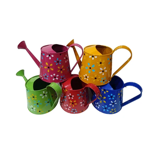 Regadera de metal sólido oscuro multicolor tamaño grande jardín color amarillo producto de alta calidad regadera de metal - Product Image 4