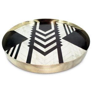 Meubles en incrustation d'os Armoire à incrustation d'os véritable de design moderne avec 7 tiroirs pour armoire à incrustation d'os de salon par gm impex - Product Image 6