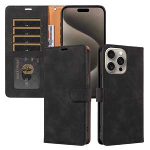 เคสฝาพับหนัง PU ป้องกันการกระแทกมีขาตั้งระบบแม่เหล็กสำหรับ iPhone และ Galaxy สำหรับ Pixel - Product Image 1