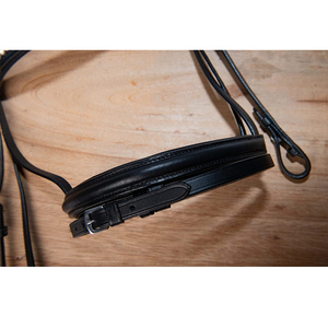 Bridon de dressage pour chevaux en cuir réutilisable de haute qualité, avec têtière rembourrée douce et personnalisation, pour un confort supplémentaire des chevaux - Product Image 6