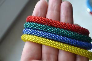 Bracelet manchette en perles faites à la main-Manchette pour femmes et filles - Product Image 4