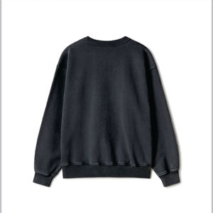 Sudadera de Hombre Lisa de Alta Calidad OEM, Manga Larga, Logotipo Personalizado Impreso, Cuello Redondo Extra Grande, Hombros Caídos, Sudadera Unisex - Product Image 2