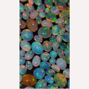 237ชิ้นโอปอลเอธิโอเปียธรรมชาติที่มีไฟ6x4 7x5 8x6 9x7 10x8มม. รูปไข่ลูกแพร์ Cabochon 174 CTS มาก iroc ขายพลอย CAB เรา $296 - Product Image 3