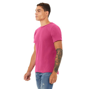 T-shirt unisexe à manches courtes en jersey Berry T-shirt à col rond personnalisable pour une utilisation en salle de sport pour DTG et sérigraphie T-shirt pour hommes - Product Image 2