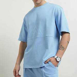 ชุดเสื้อยืดและกางเกงสำหรับผู้ชายชุดเสื้อยืดและกางเกงแบบสตรีทแวร์ออกแบบโลโก้ได้ตามต้องการ - Product Image 5