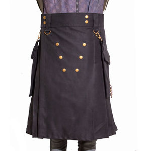 Kilt écossais traditionnel en tartan des Highlands, design OEM, kilt utilitaire écossais pour homme, 8 yards, kilt des Highlands écossais - Product Image 1