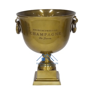 Seau à vin Champagne avec Logo personnalisé, vente en gros, bouteille de bière en aluminium en métal de haute qualité, seau à vin - Product Image 5