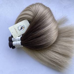 Hot Virgin Brazilian <b>Hair</b> Bundles Bulk <b>Hair</b> <b>for</b> <b>Braiding</b> <b>Colors</b> No Weft Straight Human <b>Braiding</b> <b>Hair</b> in Bulk - Product Image 2