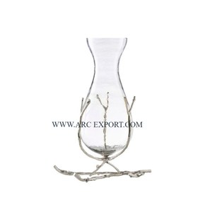Vases à fleurs en corne plaquée or en laiton de la plus haute qualité Vases à fleurs décoratifs modernes pour les événements de mariage Vases et pots décoratifs - Product Image 2
