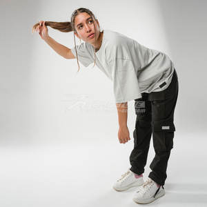 Boxy hombres de lujo de gran Tamaño 250 Gsm Heavyweight camisetas 100% algodón sólido gota gráfico personalizado ropa informal pesada - Product Image 2