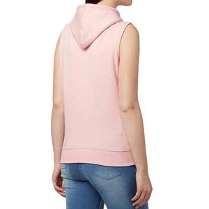 Gilet de sport en jersey léger personnalisé avec capuche Gilet de fitness sans manches respirant à séchage rapide longue longueur - Product Image 3