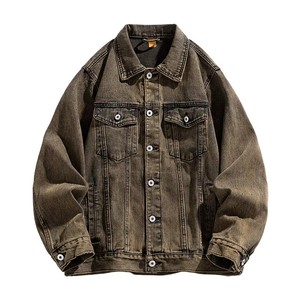 Chaqueta de Mezclilla de Trabajo para Hombre, Alta Calidad, Primavera-Otoño, Estilo Vintage, Multicolor, Chaquetas de Mezclilla para Motocicleta - Product Image 5