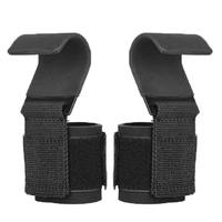 Crochets de musculation (paire) en néoprène respirant et rembourré de 8 mm, personnalisables, unisexes, avec sangles de protection pour les paumes et les poignets, pour soulevé de terre