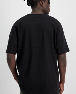 T-shirt d'été homme nouveau à manches courtes, col rond, respirant, décontracté, imprimé numérique uni, 180 grammes coton, coupe régulière, bas prix - Product Image 3