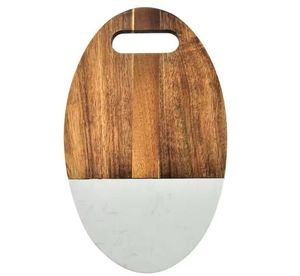 Recién llegado, tabla de cortar de madera pulida brillante, diseño hecho a mano Natural para utensilios de cocina, carne y verduras - Product Image 3