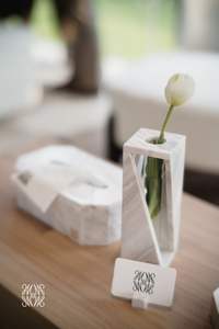 TCE Luxury Handmade Natural Marble <b>Art</b> <b>Deco</b> Tabletop Flower <b>Vase</b> Premium Polish Wedding Home Decor Accent Piece the Craft Exim - Product Image 2