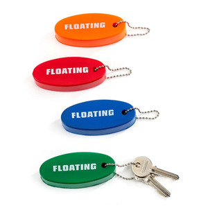 Op maat gemaakte logo lichte ovale sleutelhouder van EVA-foam voor boten, drijvende sleutelhanger voor buitensporten - Product Image 2