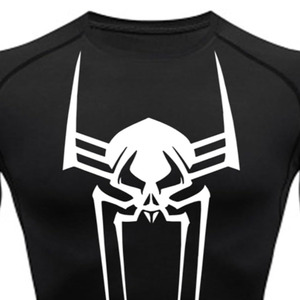 Elegantes camisas de compresión de alta calidad Unisex Spandex/poliéster de secado rápido antibacteriano cómodo gimnasio deportes Regular Fit - Product Image 6