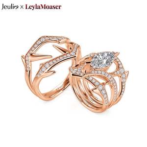 แหวนคู่เจลิยา เอ็กซ์ เลย์ลา เดนส์ ธอร์น มอยส์ซาไนต์ - Product Image 1